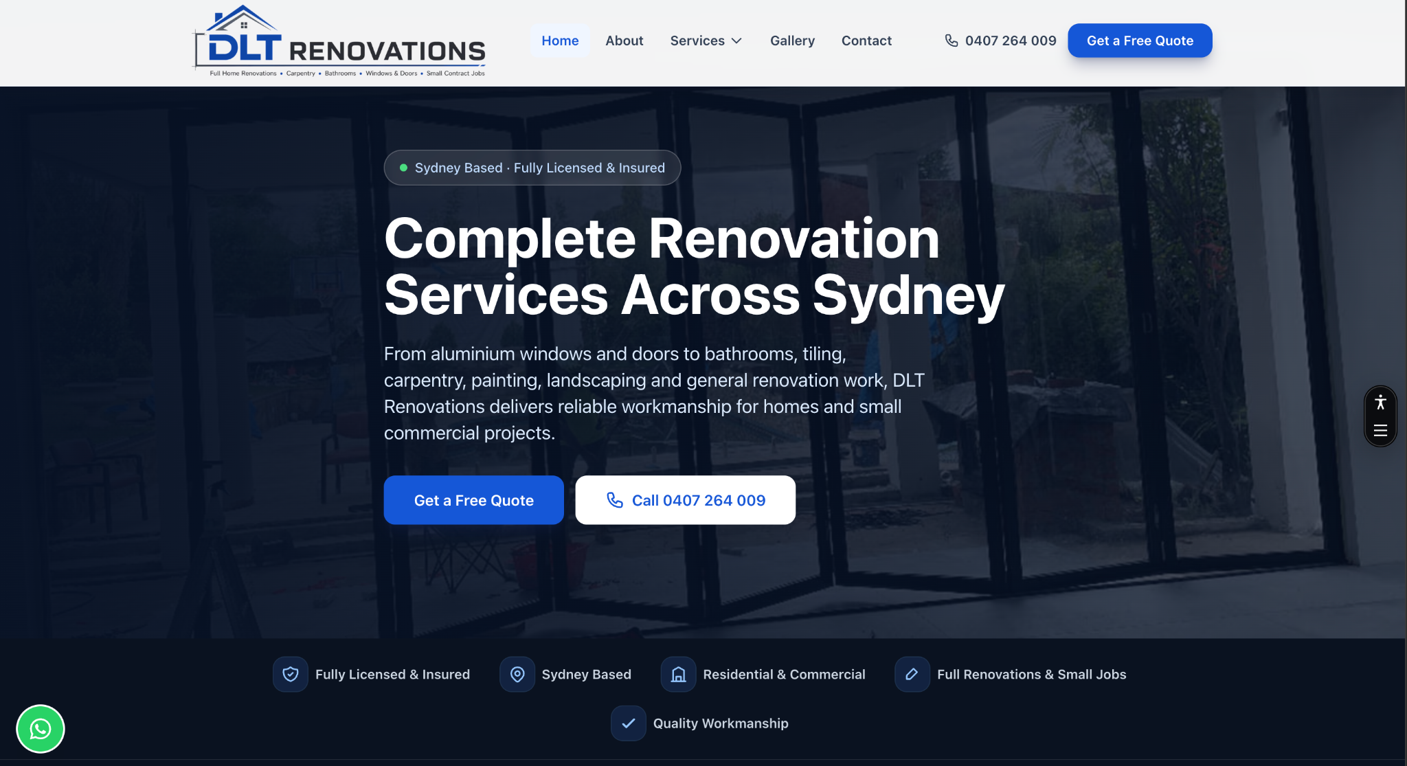 DLT Renovations case study preview