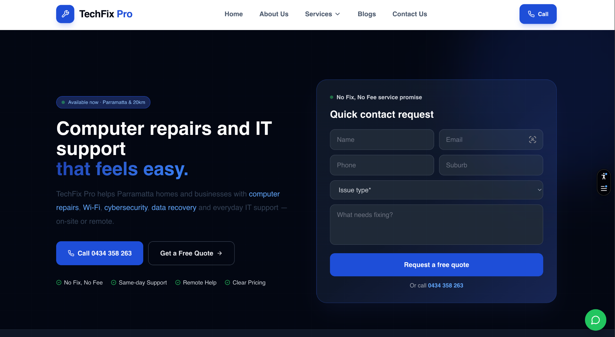 TechFix Pro case study preview